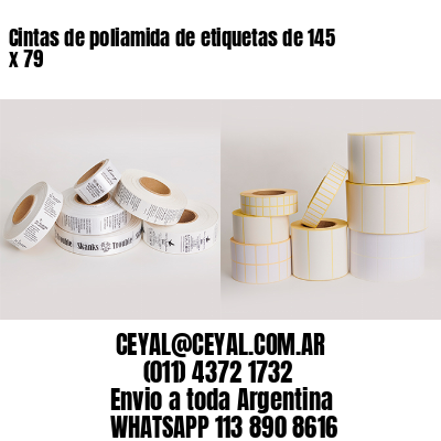 Cintas de poliamida de etiquetas de 145 x 79