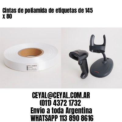 Cintas de poliamida de etiquetas de 145 x 80
