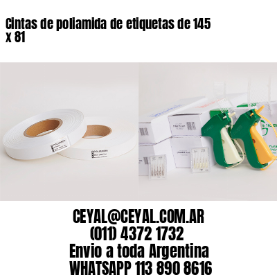 Cintas de poliamida de etiquetas de 145 x 81