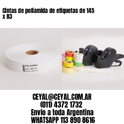 Cintas de poliamida de etiquetas de 145 x 83