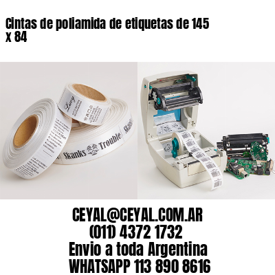 Cintas de poliamida de etiquetas de 145 x 84