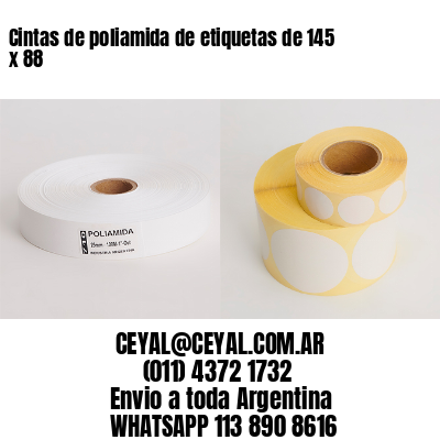 Cintas de poliamida de etiquetas de 145 x 88