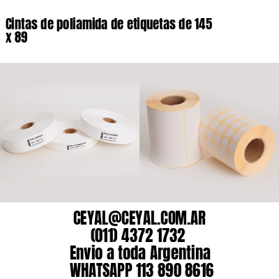 Cintas de poliamida de etiquetas de 145 x 89
