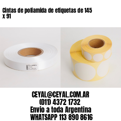 Cintas de poliamida de etiquetas de 145 x 91