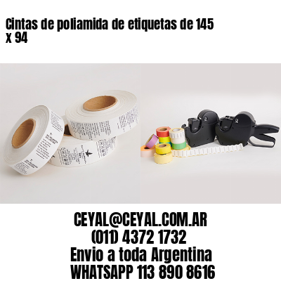 Cintas de poliamida de etiquetas de 145 x 94