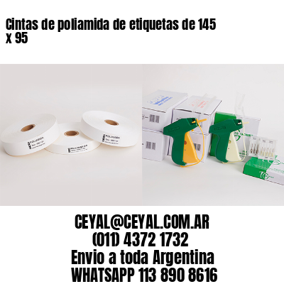 Cintas de poliamida de etiquetas de 145 x 95