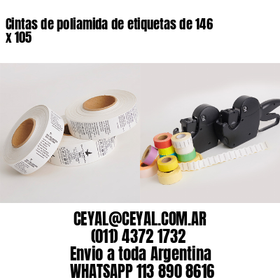 Cintas de poliamida de etiquetas de 146 x 105