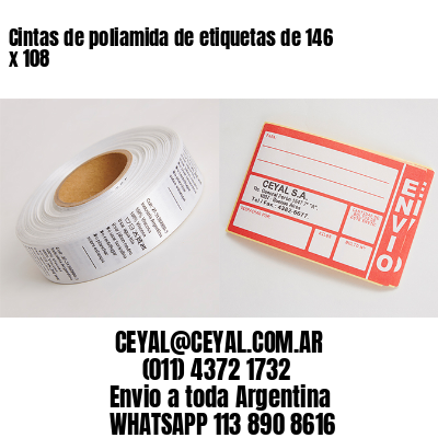 Cintas de poliamida de etiquetas de 146 x 108