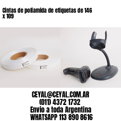 Cintas de poliamida de etiquetas de 146 x 109