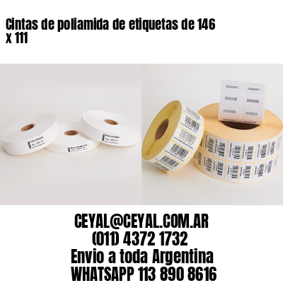 Cintas de poliamida de etiquetas de 146 x 111