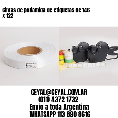 Cintas de poliamida de etiquetas de 146 x 122