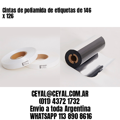 Cintas de poliamida de etiquetas de 146 x 126