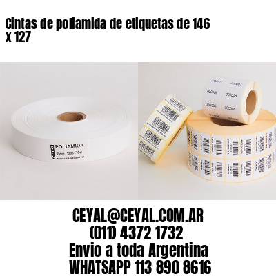 Cintas de poliamida de etiquetas de 146 x 127