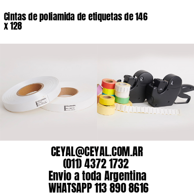 Cintas de poliamida de etiquetas de 146 x 128