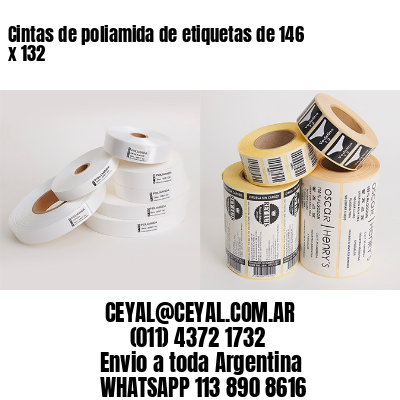 Cintas de poliamida de etiquetas de 146 x 132