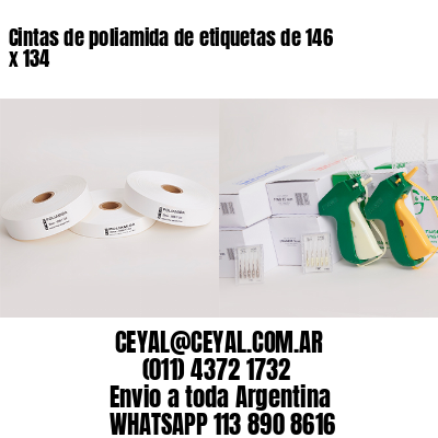 Cintas de poliamida de etiquetas de 146 x 134