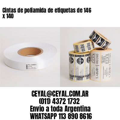 Cintas de poliamida de etiquetas de 146 x 140