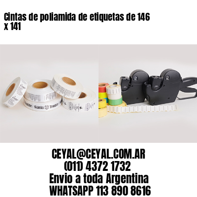 Cintas de poliamida de etiquetas de 146 x 141