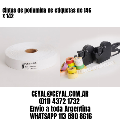 Cintas de poliamida de etiquetas de 146 x 142
