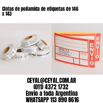 Cintas de poliamida de etiquetas de 146 x 143