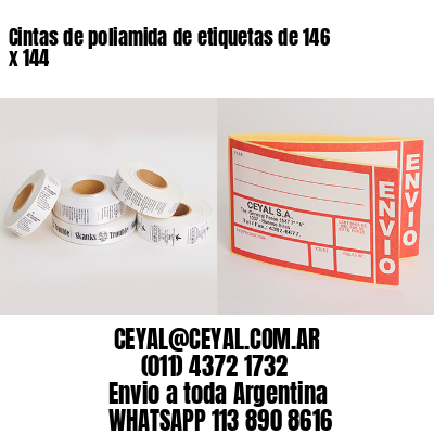 Cintas de poliamida de etiquetas de 146 x 144