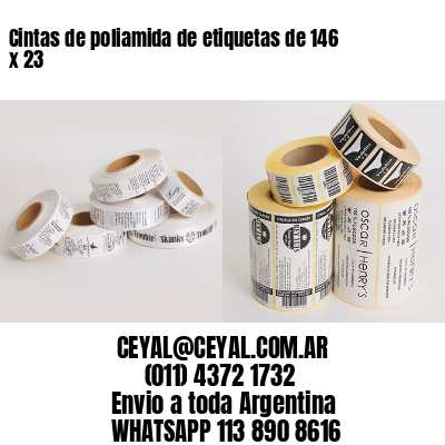 Cintas de poliamida de etiquetas de 146 x 23