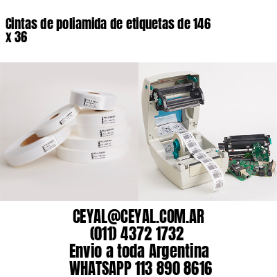 Cintas de poliamida de etiquetas de 146 x 36