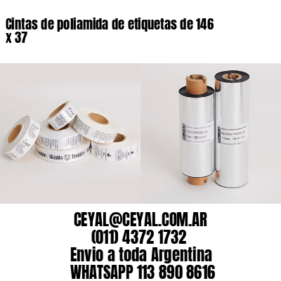 Cintas de poliamida de etiquetas de 146 x 37