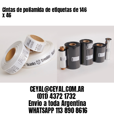 Cintas de poliamida de etiquetas de 146 x 46