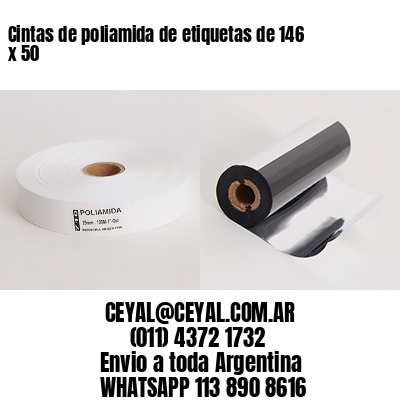Cintas de poliamida de etiquetas de 146 x 50