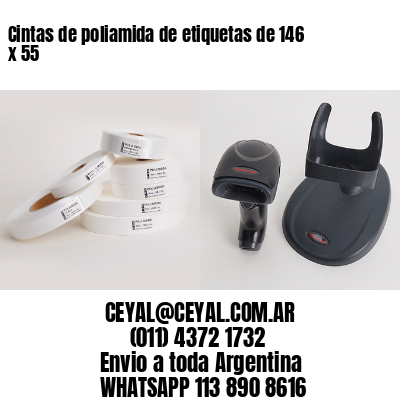 Cintas de poliamida de etiquetas de 146 x 55