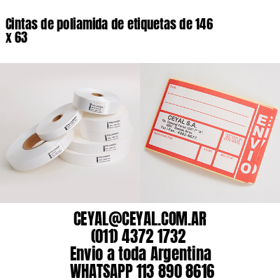 Cintas de poliamida de etiquetas de 146 x 63