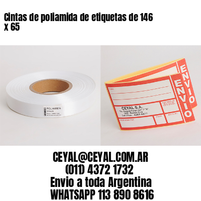 Cintas de poliamida de etiquetas de 146 x 65