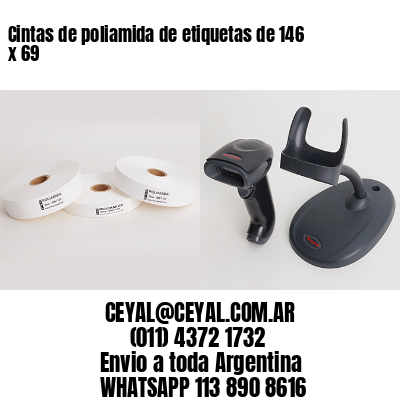 Cintas de poliamida de etiquetas de 146 x 69