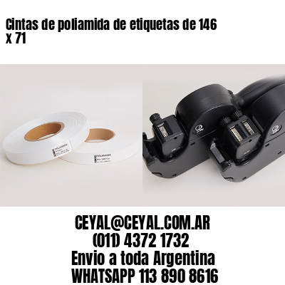 Cintas de poliamida de etiquetas de 146 x 71