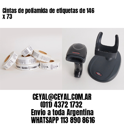 Cintas de poliamida de etiquetas de 146 x 73
