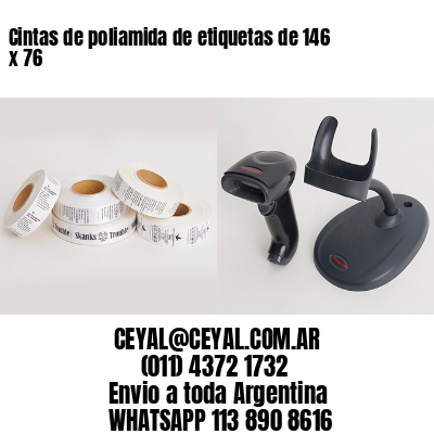 Cintas de poliamida de etiquetas de 146 x 76