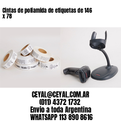 Cintas de poliamida de etiquetas de 146 x 78