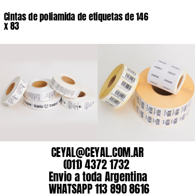Cintas de poliamida de etiquetas de 146 x 83