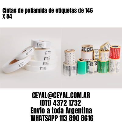 Cintas de poliamida de etiquetas de 146 x 84
