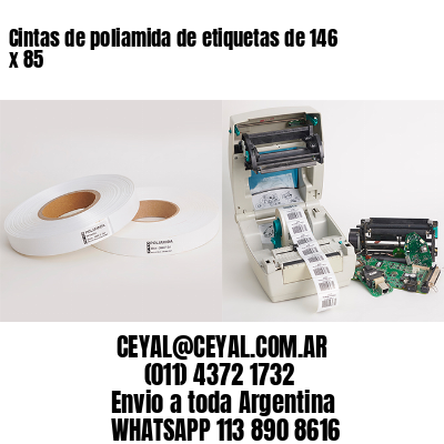 Cintas de poliamida de etiquetas de 146 x 85