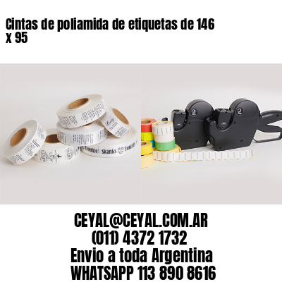 Cintas de poliamida de etiquetas de 146 x 95