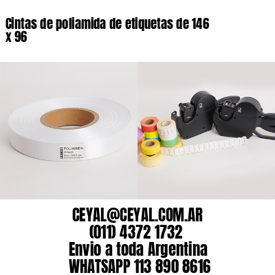 Cintas de poliamida de etiquetas de 146 x 96