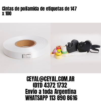 Cintas de poliamida de etiquetas de 147 x 100