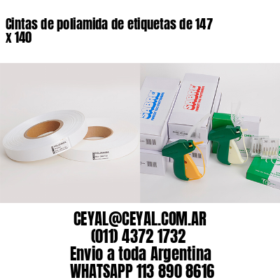 Cintas de poliamida de etiquetas de 147 x 140