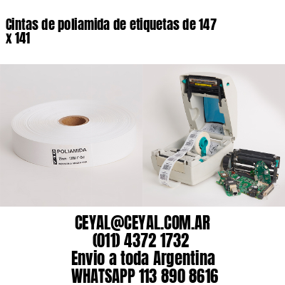Cintas de poliamida de etiquetas de 147 x 141
