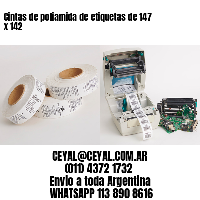 Cintas de poliamida de etiquetas de 147 x 142
