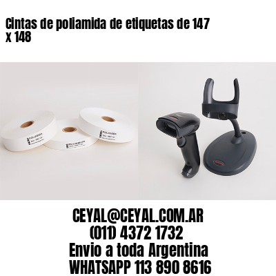 Cintas de poliamida de etiquetas de 147 x 148
