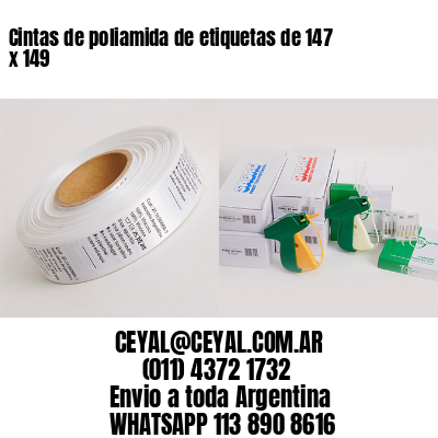 Cintas de poliamida de etiquetas de 147 x 149