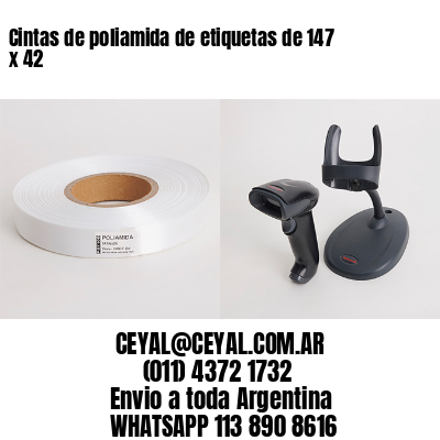 Cintas de poliamida de etiquetas de 147 x 42